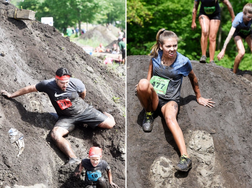 Tuff eNuff Mud Slide Tuff eNuff Challenge race-day photo of the mud slide.