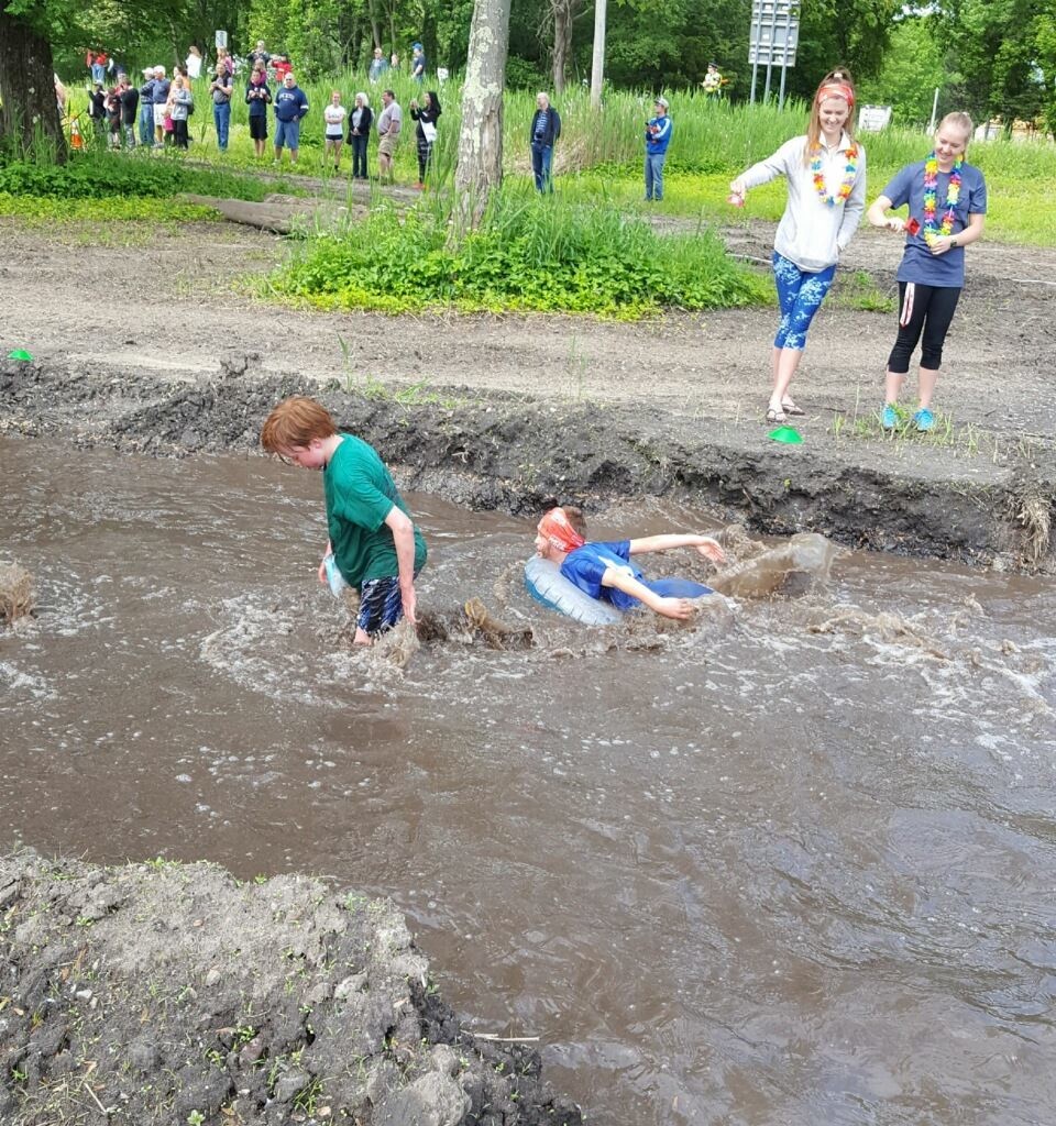 Tuff eNuff Challenge Mud River Obstacle Tuff eNuff Challenge race-day photo or muddy river.