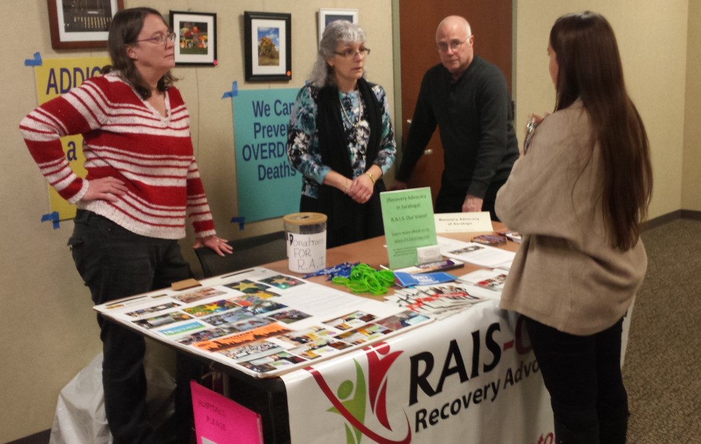 RAIS Saratoga RAIS Saratoga staffers working table at awareness event.