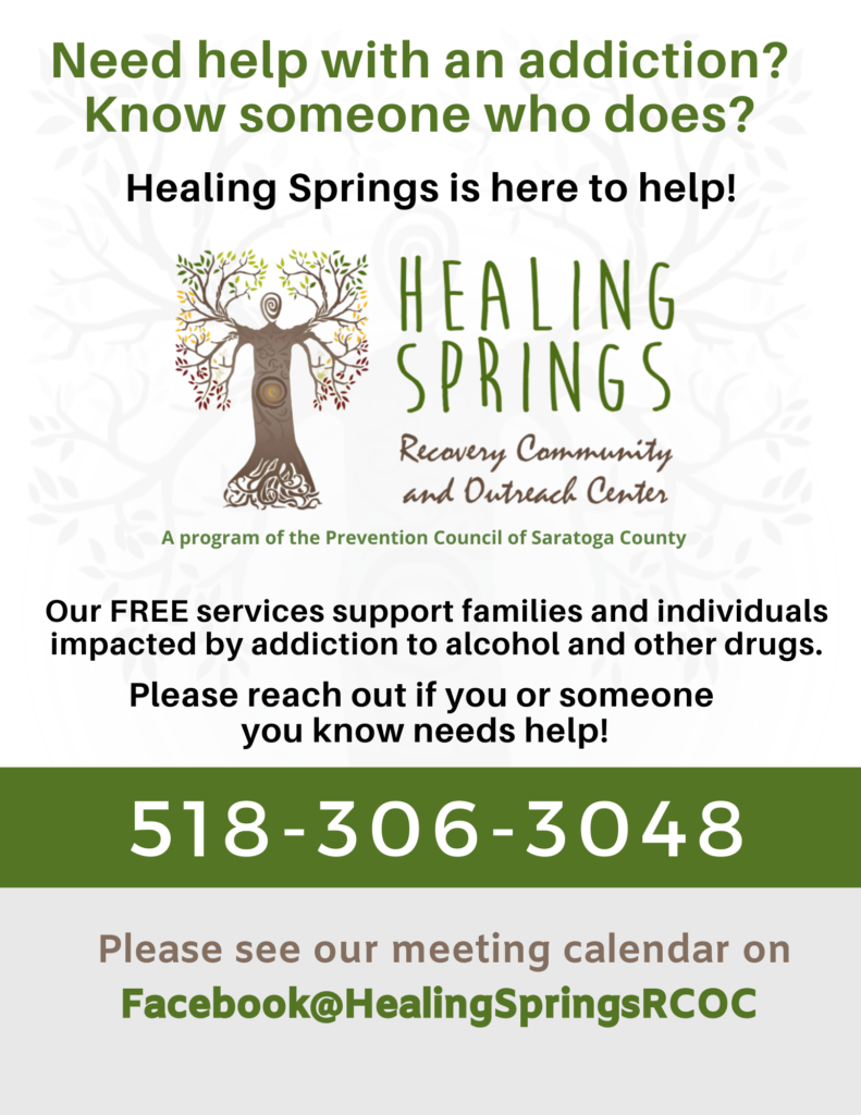 Healing Springs Flyer Prevention Council